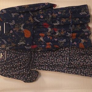 2 Floral Long Sleeve dresses